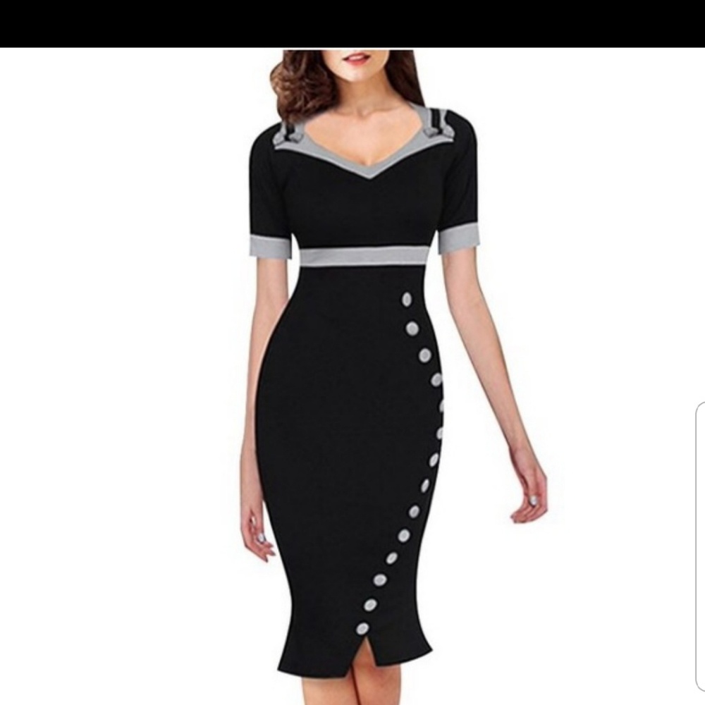 Homeyee Pinup Wiggle Dress